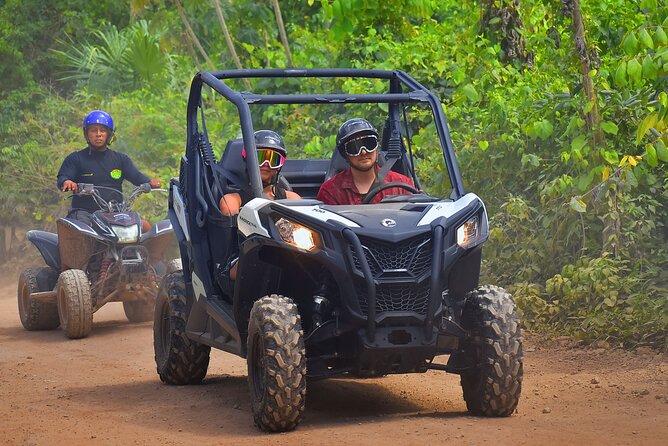 ATV, Ziplines & Cenote with Transportation - ATV Ride Through the Mayan Jungle and Cenote Swim