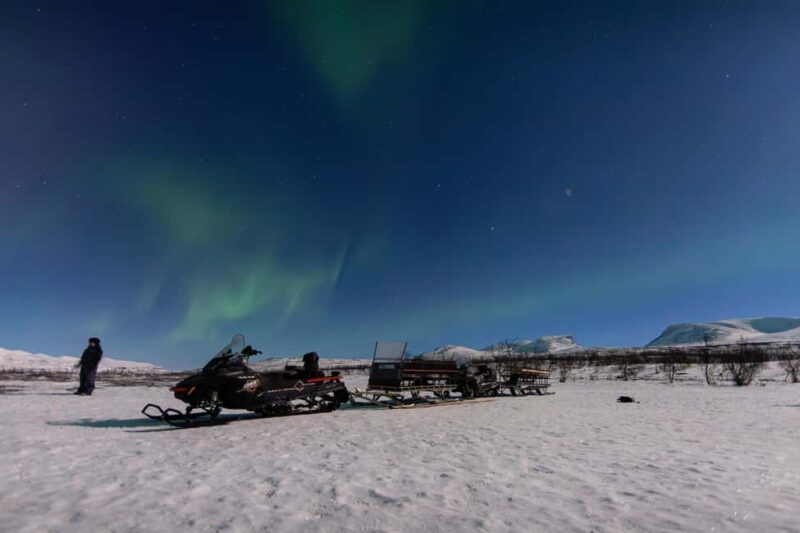 Aurora Snowmobile Sled Tour - Cozy Campfire and Arctic Fika Experience