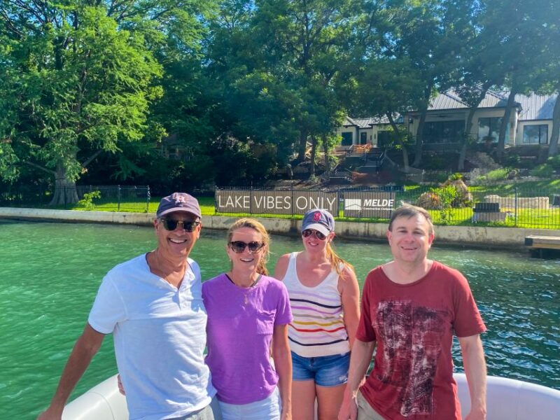 Austin: Lake Austin Guided Boat Tour with Full Sun Shading - Key Points