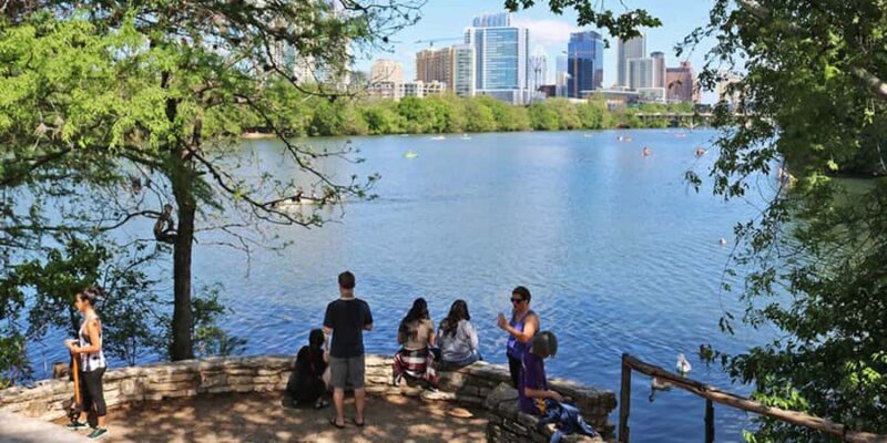 Austin Small Group BBQ and City Walking Tour - Crossing Pfluger Pedestrian Bridge for Stunning Views