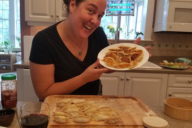 Authentic Delicious Chinese Dumplings - Creating Dumplings from Scratch in a Spacious Kitchen