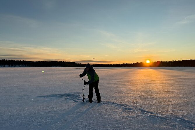 Authentic Reindeer Experience and Ice Fish with Lunch in the Wild - Ice Fishing in a Traditional Lapland Style