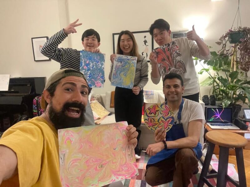 Authentic Turkish Art Marbling - Ebru - with Locals at Home - Included Materials and What You Take Home
