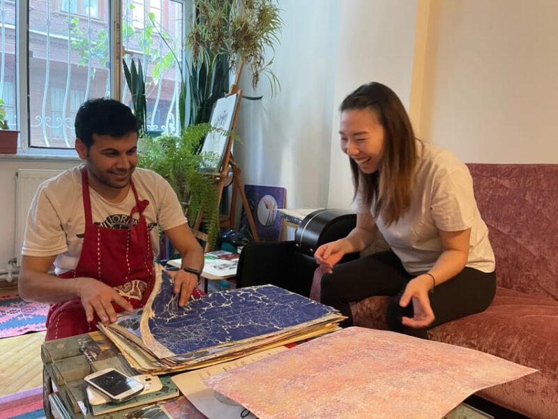 Authentic Turkish Art Marbling - Ebru - with Locals at Home - Final Thoughts on the Turkish Marbling Workshop at Home