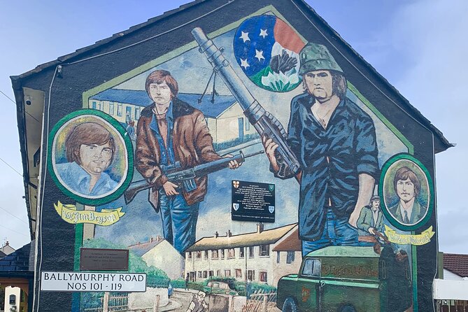 Award winners Express 2 hrs Black Taxi tours and Mural Taxi Tour - The Bobby Sands Mural and the IRA