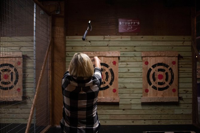 Axe-Throwing - Discover Axe-Throwing at West Chesters Stumpys Hatchet House for $25