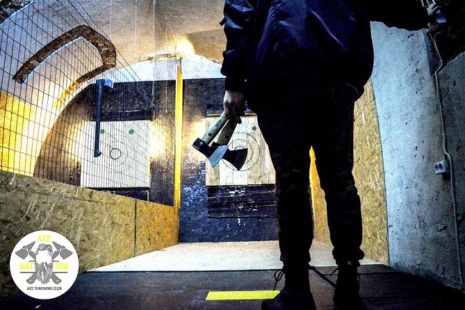 Axe Throwing Krakow in Axe Nation - best club in Poland - The Medieval Cellar Setting Near Krakow’s Old Town