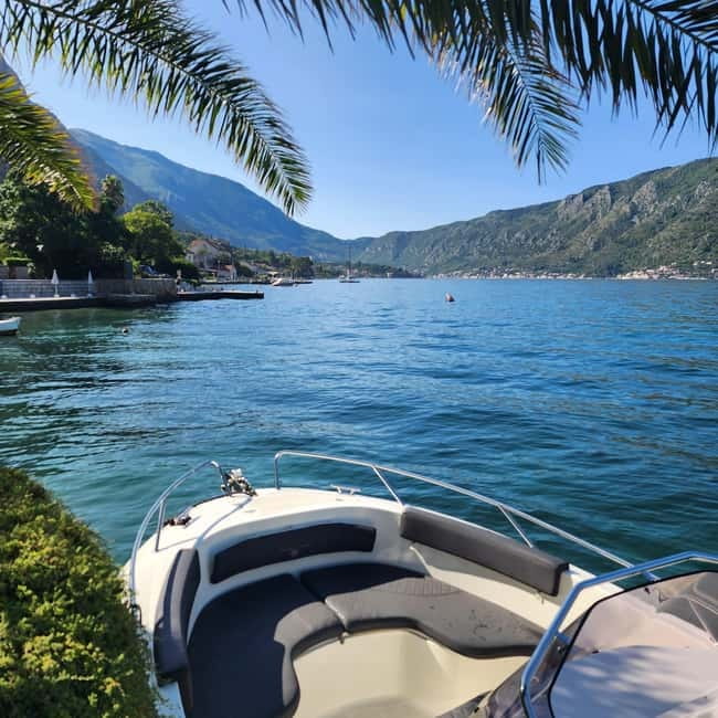 Azure Wonders: Kotor's Blue Cave Expedition - The Iconic Lady of the Rocks and Perasts Panorama