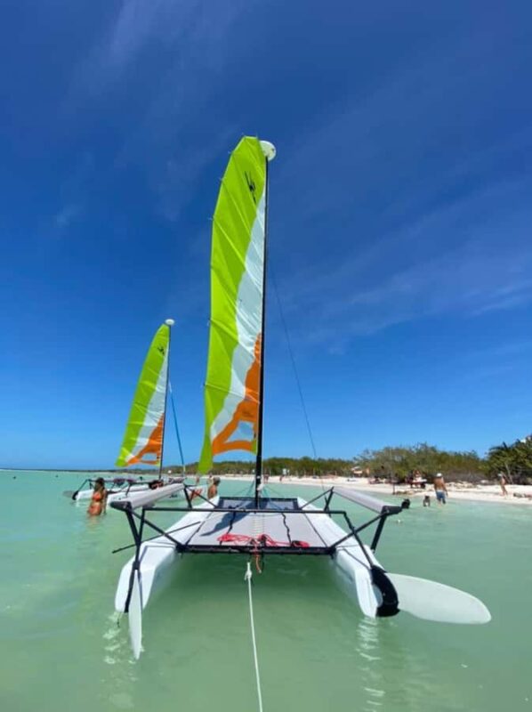 Bacalar: Eco-friendly tour on a Hobbie Getaway catamaran - Exploring the Canal De Los Piratas and Swimming Opportunities