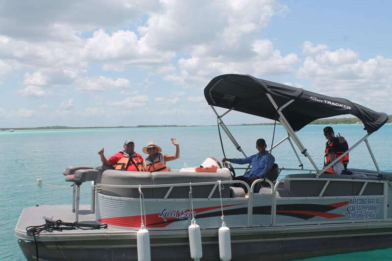 Bacalar: Lake of Seven Colors Pontoon Tour with Fruit - Explore the Lake of Seven Colors on a Comfortable Pontoon Boat