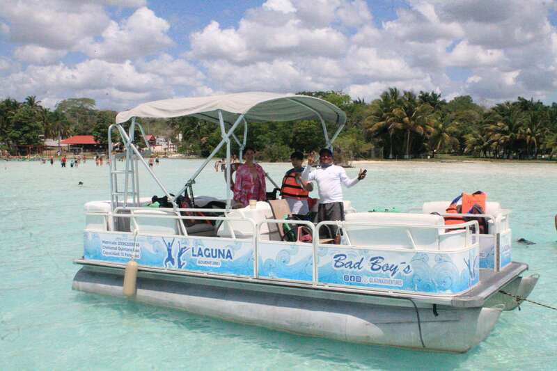 Bacalar: Lake of Seven Colors Pontoon Tour with Fruit - Key Points