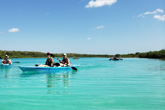 Bacalar Seven Color Lagoon and Mayan Experience Combo Tour - Relaxing at Bacalars Seven-Color Lagoon