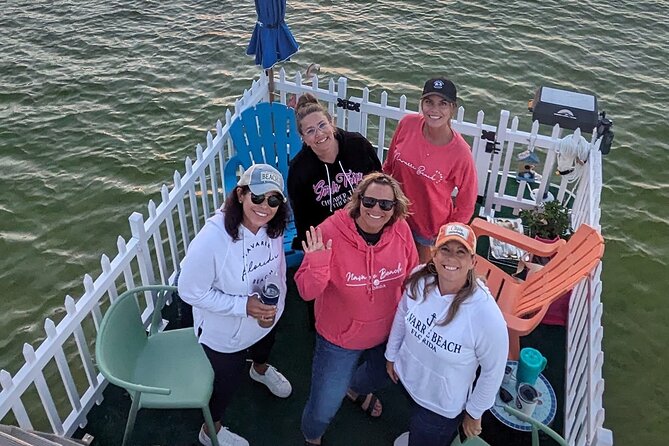 Back Porch on the water Fall/Winter Harbor Sightseeing Cruise - Scenic Destin Harbor and Canal Tour on a Cozy Pontoon