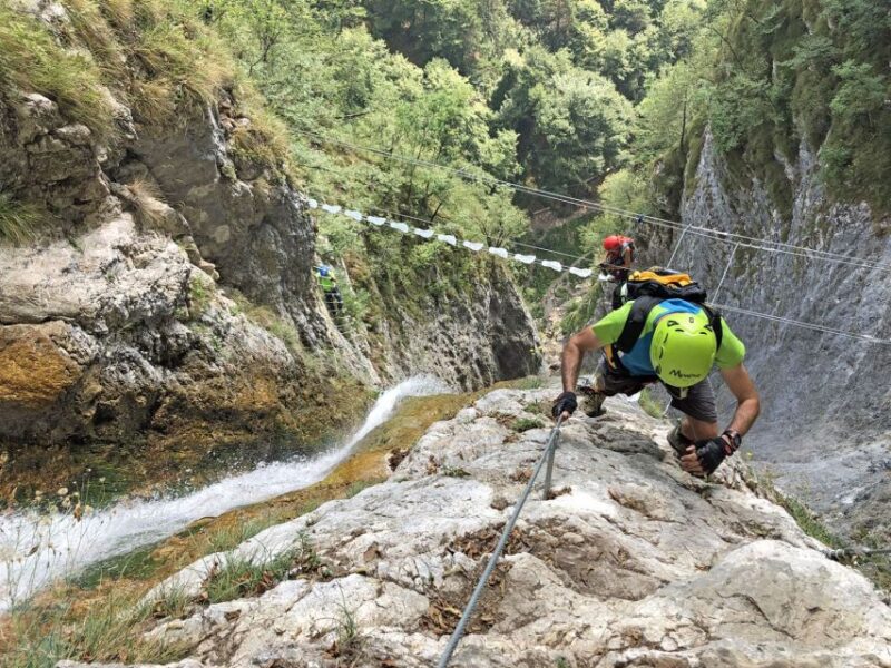 Ballino: Rio Ruzza Via Ferrata Trip with Mountain Guide - Logistics: Meeting, Guides, and Group Size