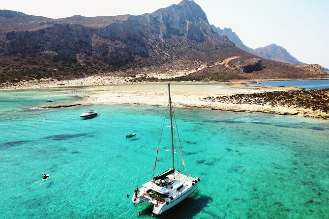 Balos & Gramvousa Luxury Catamaran Sailing Cruise from Kissamos - Key Points
