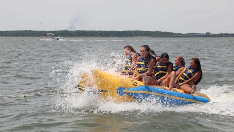 Banana Boat Rides in Ocean City, MD - Music, Entertainment, and the Crew’s Expertise