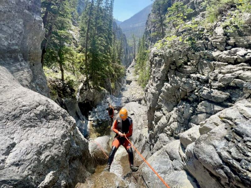 Banff: Ghost Canyon Tour with Slides, Rappels, & Jumps - Logistics: Meeting Point, Transportation, and Group Size