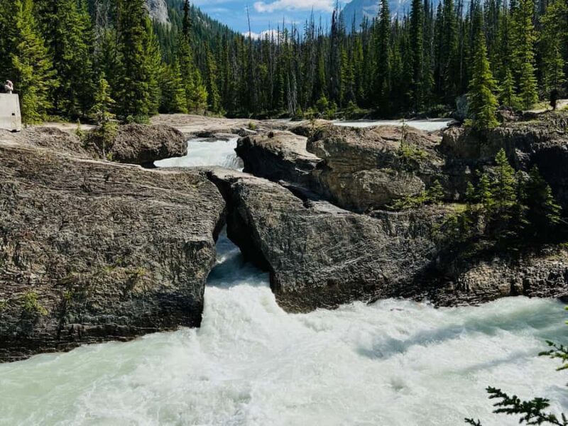Banff: Lake Louise, Emerald, Marble Canyon and Yoho Tour - Visiting Emerald Lake and the Natural Bridge in Yoho