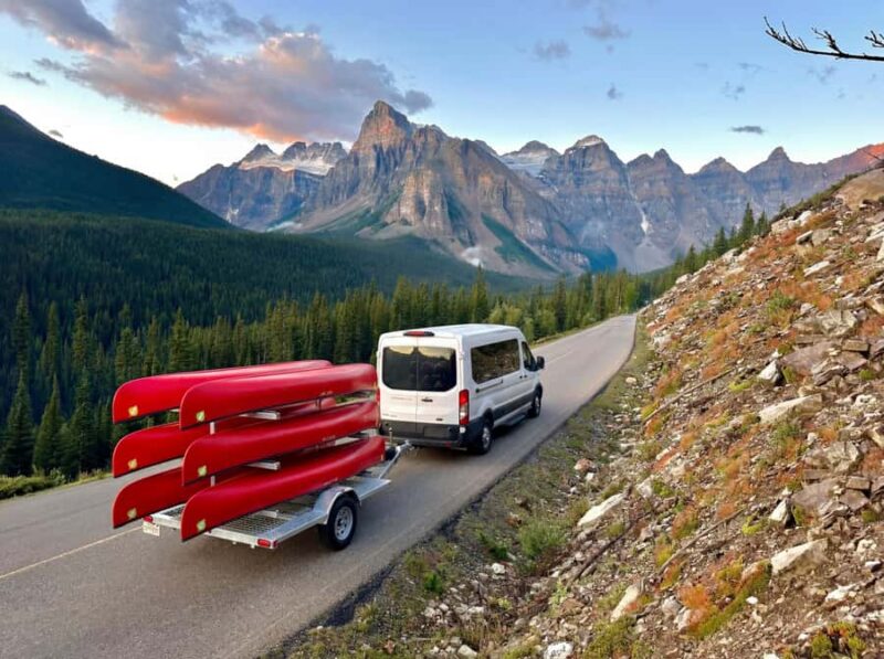 Banff: Lake Louise Guided Canoe & Moraine Lake Tour - Key Points