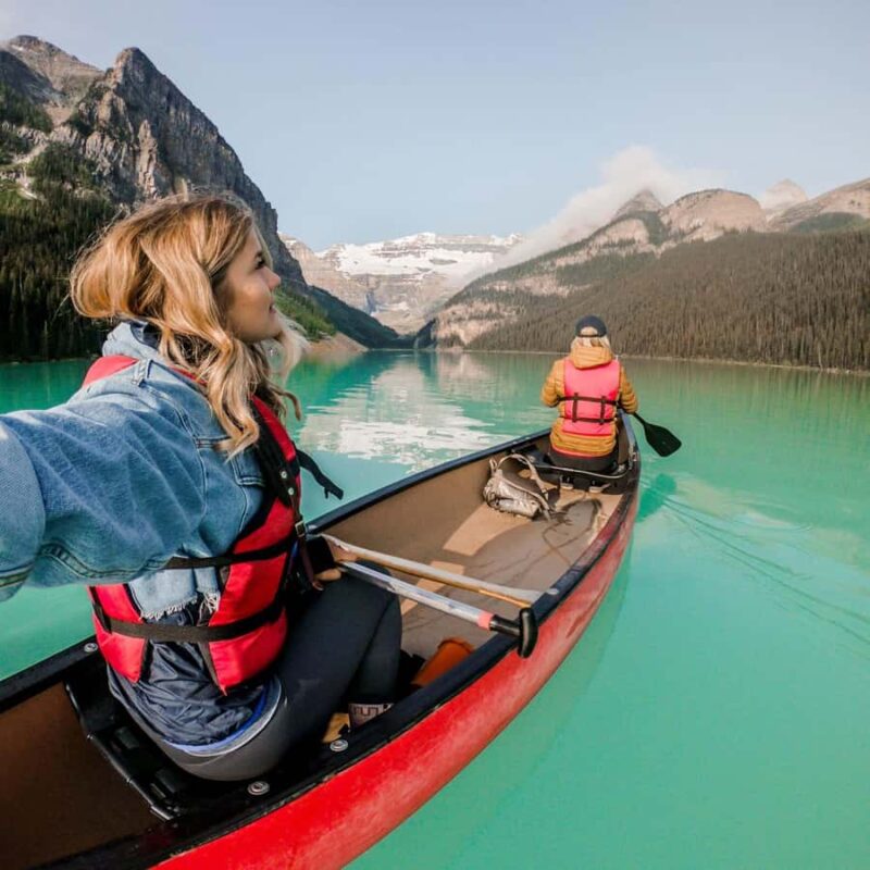 Banff: Lake Louise Guided Canoe & Moraine Lake Tour - Scenic Journey through Banff National Park