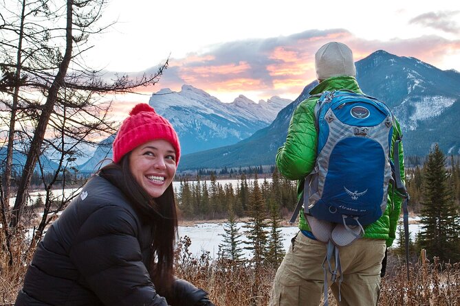 Banff Winter Walk: Including Ice Cleats + Transportation 2.5hrs - The Scenic Backdrop of Banff’s Winter Wilderness