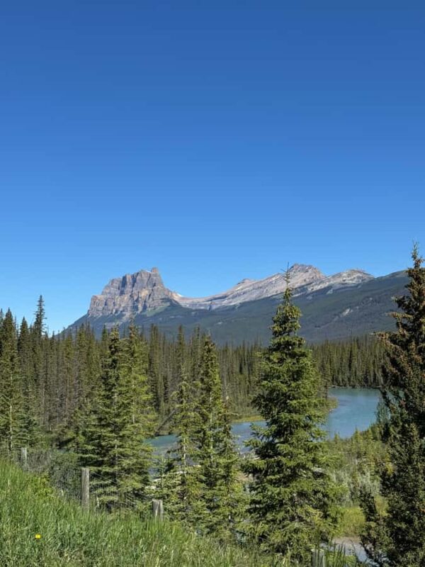 Banff:Lakes: Louise, Moraine, Emerald; Canyon & Bridge - Scenic Viewpoint Over Castle Mountain