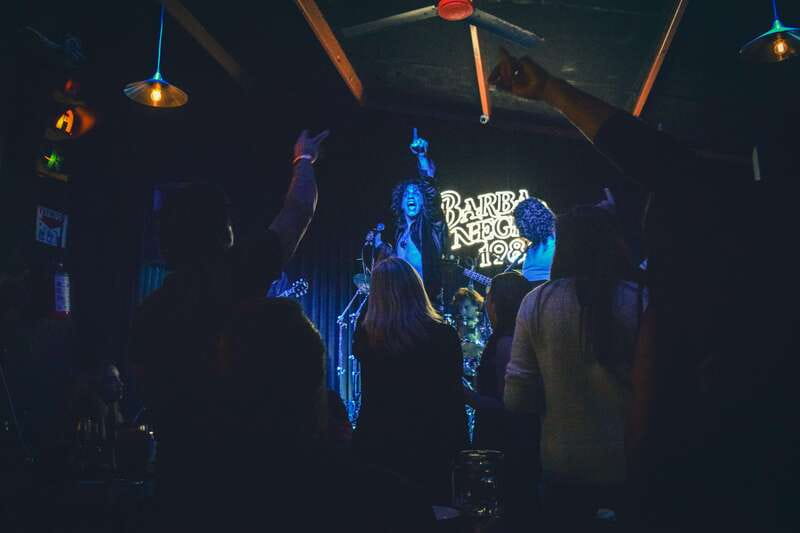 Barba Negra Bar with Live Rock Music Show! - The Venue Layout: Vintage Charm and Outdoor Spaces