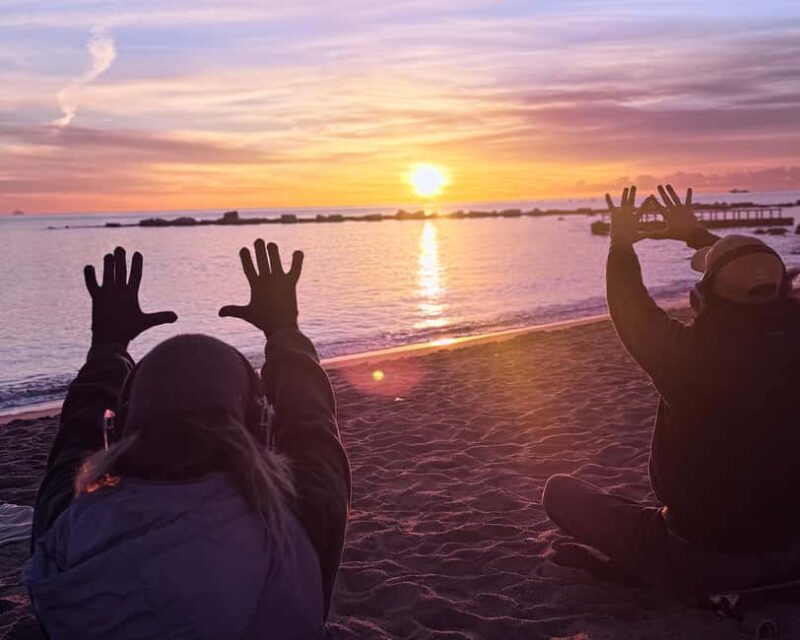 Barcelona beach: Sunrise Ritual: breath, immersive music, Sungazing & breakfast - Key Points