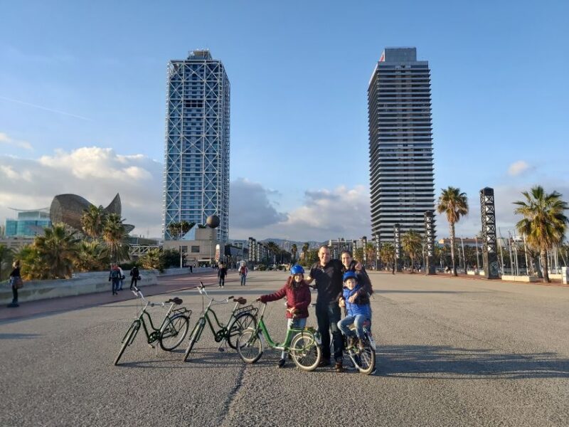 Barcelona: Bike Tour for Families - Stunning Views from the W Hotel Esplanade