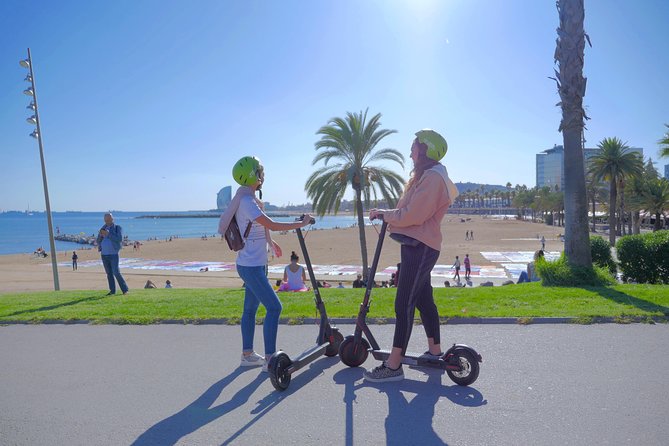 Barcelona Electric Scooter Tour - Relaxing at Playa de La Barceloneta
