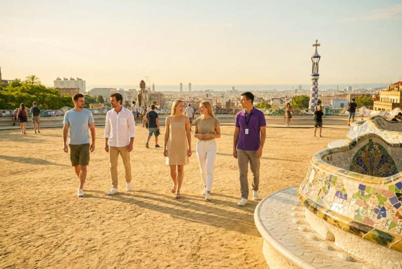 Barcelona: Gaudís Park Güell Tour with Fast-Track Ticket - The Terrace of the Mediterranean: Panoramic Views