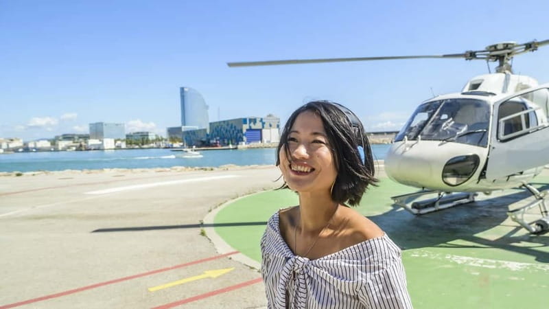 Barcelona: Helicopter Flight & Heliport Boat Transfer - Key Points