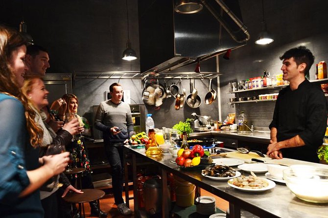 Barcelona Interactive Spanish Cooking Experience - Key Points