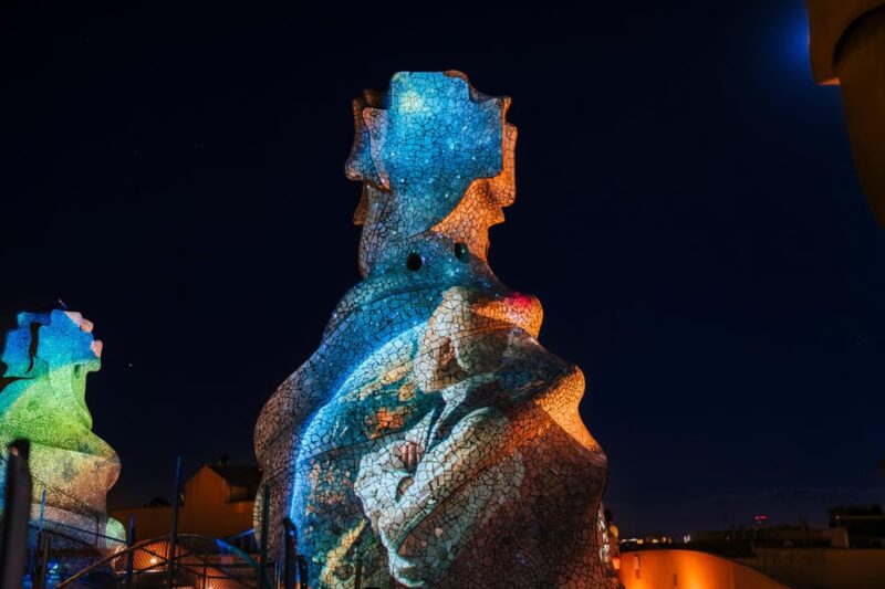 Barcelona: La Pedrera Night Experience - The Ending with Cava and Relaxed Rooftop Access