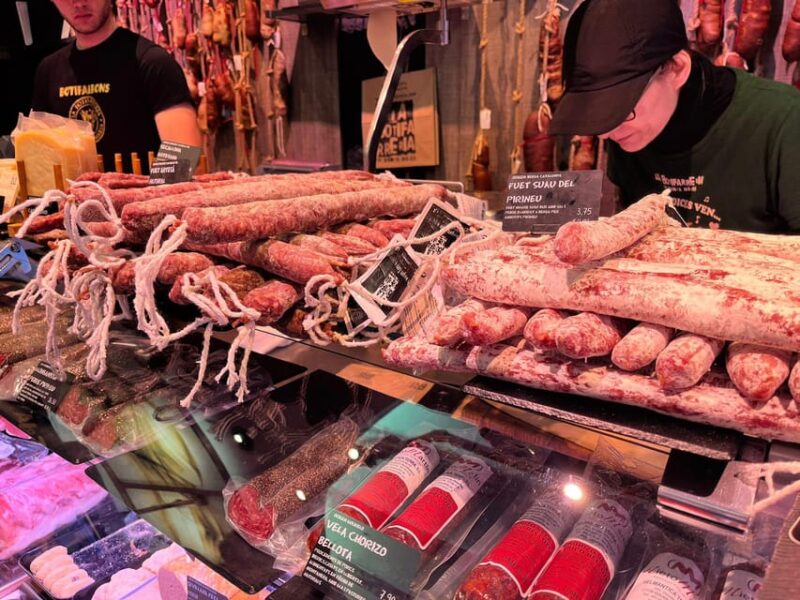 Barcelona: Local Market & Street Food Walking Tour - Food Tasting Highlights: Jamón, Cheeses, and Pastries