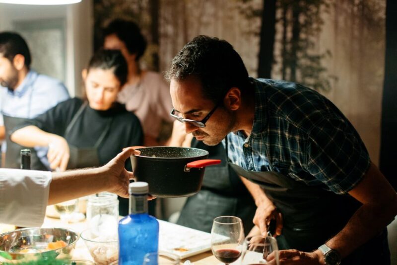 Barcelona: Paella Cooking Workshop and Market Tour - Cooking a Full Spanish Menu with Professional Chefs