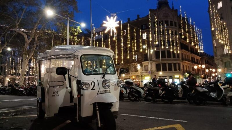 Barcelona: Private Christmas Lights Tour by Eco Tuk Tuk - Logistics: Meeting Point, Group Size, and Accessibility