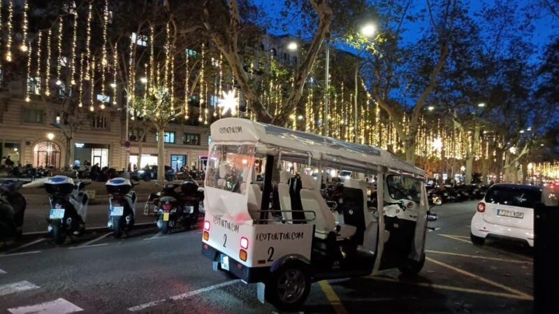 Barcelona: Private Christmas Lights Tour by Eco Tuk Tuk - Duration, Flexibility, and Booking Details