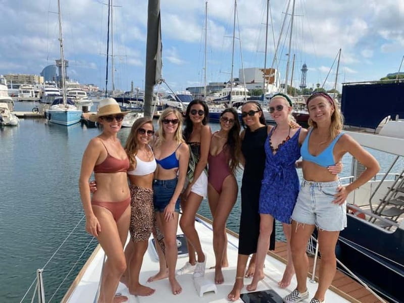 Barcelona: Sailing Tour + Food, Drinks, Swim & Sunset Option - Enjoying Tapas and Drinks On Board