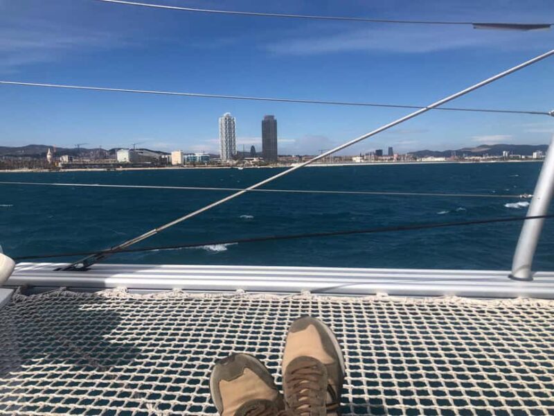 Barcelona: Shared cruise on a catamaran Drink+Local Tapa - Included Drinks and Local Tapas on Board