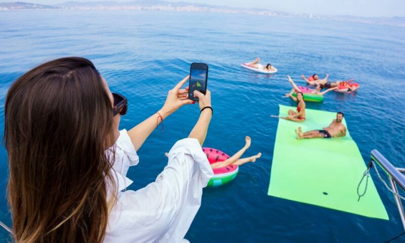 Barcelona: Sunset or Day Catamaran Cruise with Tapa & Drink - Starting Point at Marina Vela Next to Barceloneta