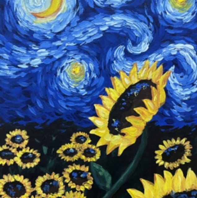 Barcelona: Wine and Van Gogh Paint and Sip Painting Class - Key Points