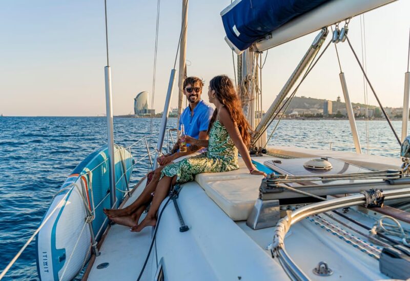 Barcelona:Private Sailing excursion along the coast + brunch - Savor Local Snacks and Beverages on Board