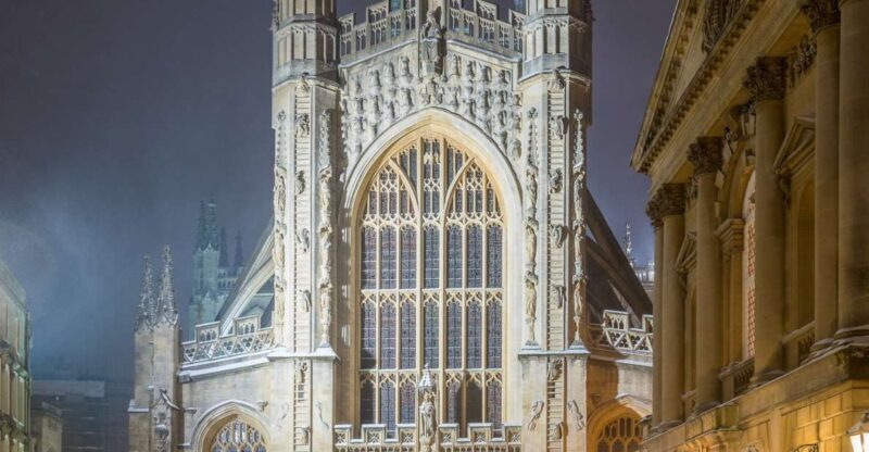 Bath: Guided Ghost Tour - The Meeting Point Outside Bath Abbey Main Door