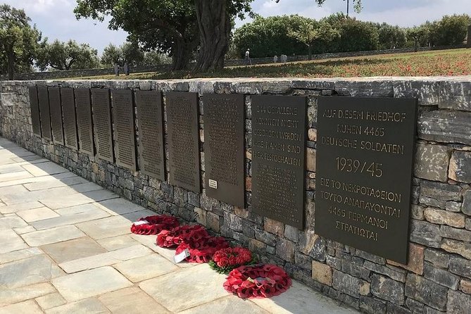 Battle of Crete WW2 Private Tour (price per group of 6) - Visiting the German Military Cemetery on Hill 107