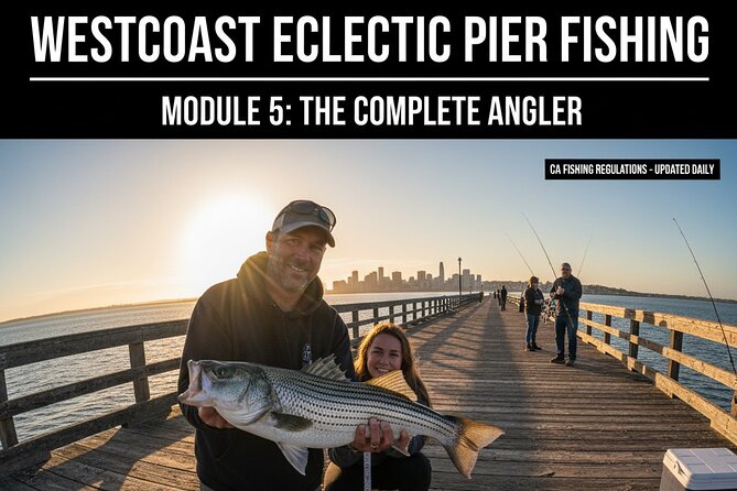 Bay Area Pier Fishing: Beginner Group of 4 (No license Required) - Ecological Education and Water Sampling