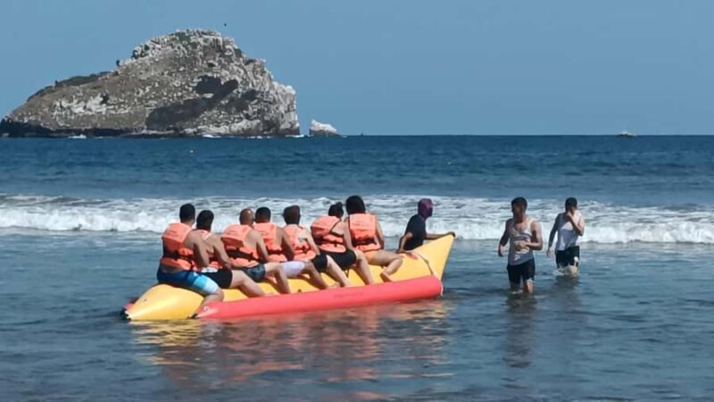 Beach Club All Inclusive: Horse Ride Water Sports Food Drink - Arrival at Stone Island and the Shaded Beach Area