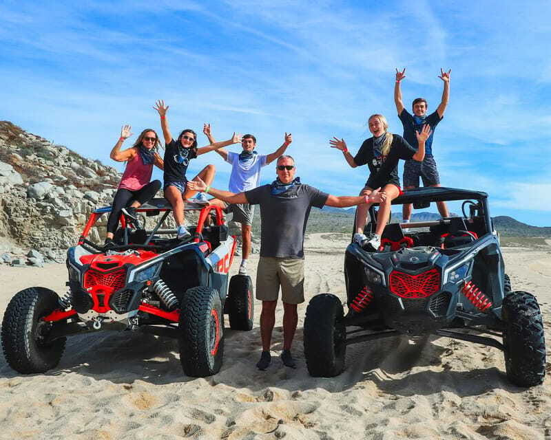 Beach & Desert Premium RC UTV Tour in Cabo price per person - Comfortable Transportation and Convenient Drop-offs
