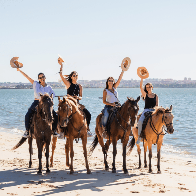 Beach Horseback Riding in GROUP + Photo Report - PDT - Safety and Comfort for First-Time Riders