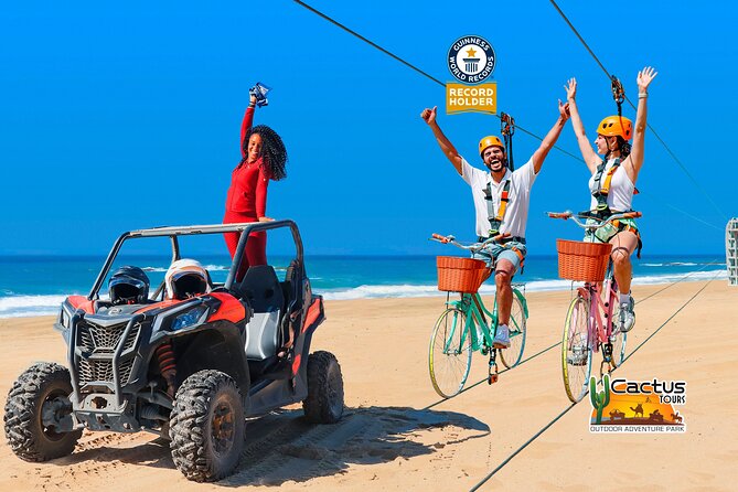Beach UTV & Sky Bike COMBO in Cabo by Cactus Tours Park - Thrilling Combo Tour in Cabo: UTV and Sky Bike Adventure for $100